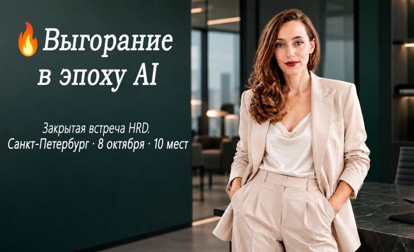 Выгорание в эпоху AI: Цена скорости. Закрытая встреча HRD.
