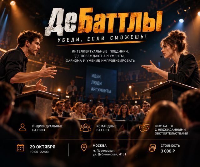 ДеБаттлы: УБЕДИ, ЕСЛИ СМОЖЕШЬ!