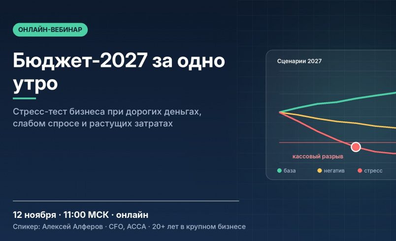 Бюджет-2027 за одно утро: стресс-тест бизнеса при дорогих деньгах, слабом спросе и растущих затратах