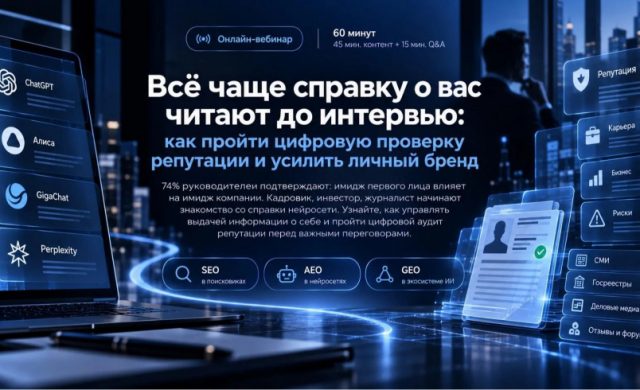 Всё чаще справку о вас читают до интервью: как пройти цифровую проверку репутации и усилить личный бренд